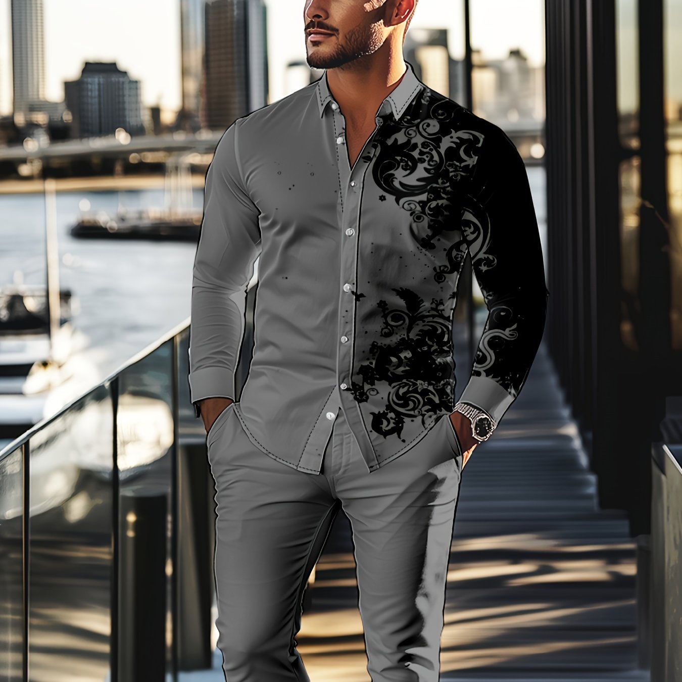 Men's 2 pc pants set