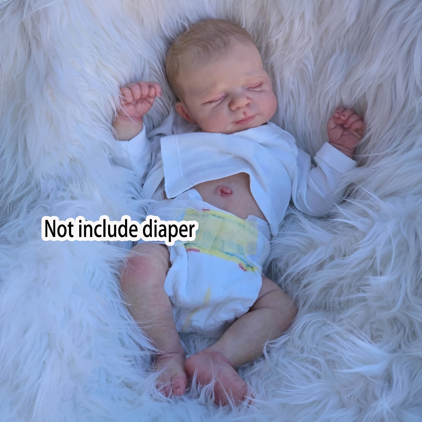 19" Realistic Reborn Youngsters Girl Doll - Soft Vinyl Full Body with 3D-Painted Light Beige & Visible Veins, Sleeping Princess Collectible Toy for Youngsters Ages 3+ (Includes Clothes, Soothing Item, Bottle & Birth Certifica