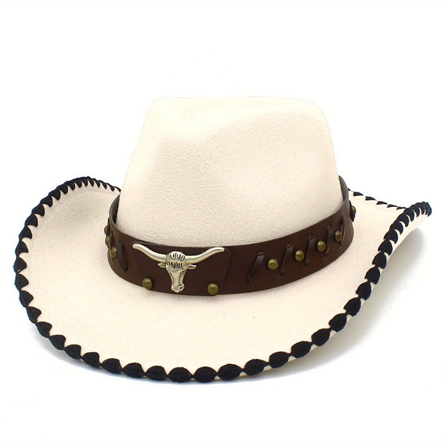 Fashion Cowboy Hat for Music Festival Adult Unisex Party Cowgirl Hat Large Travel Caps Halloween Costume Headwear