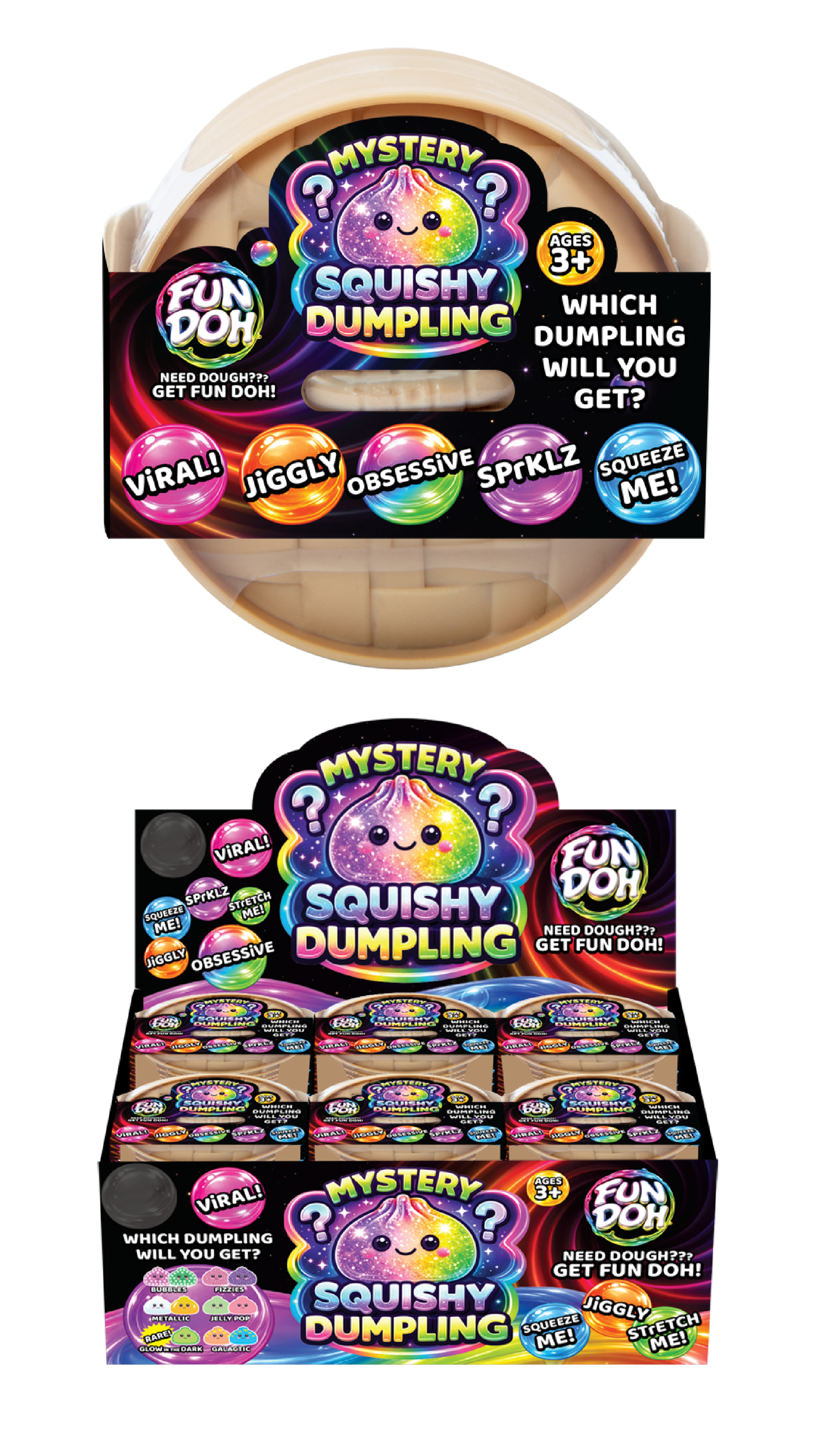 One/Two  4" Mystery Dumpling Squishy