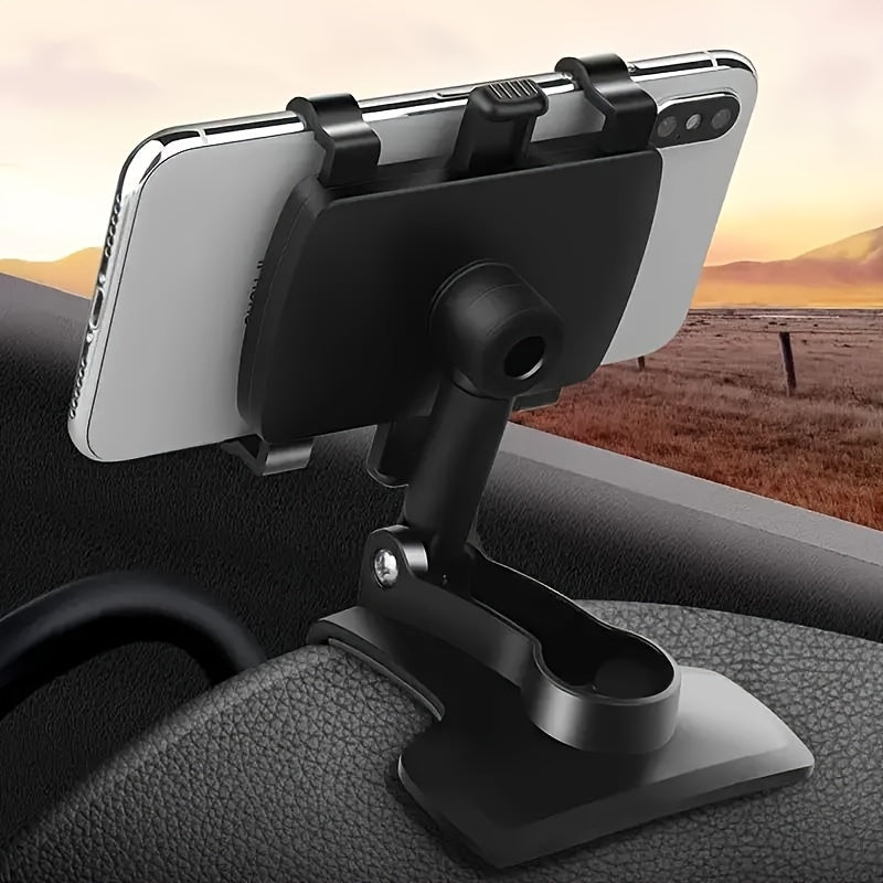 Car Dashboard Phone Holder - Adjustable Mount for iPhone, for for galaxy & More - Easy Installation, Secure Driving Design, ABS Material, Rectangular Shape, Non-Waterproof, Vehicle Compatibility, Car Electronics Accessories,
