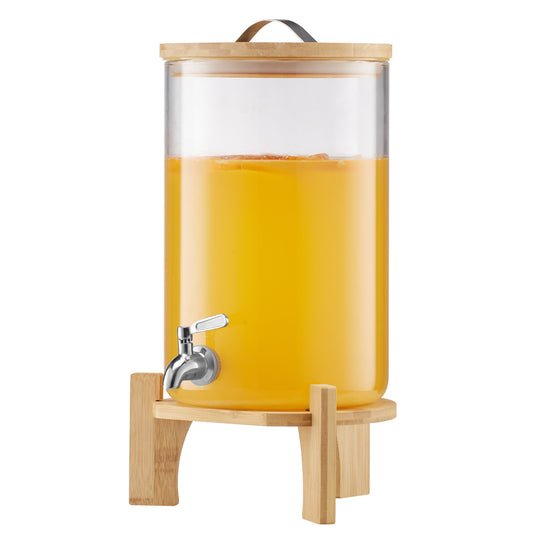 VEVOR Drink Dispenser 2.2 Gal / 3.5 Gal Beverage Dispenser for Parties Glass with Stand