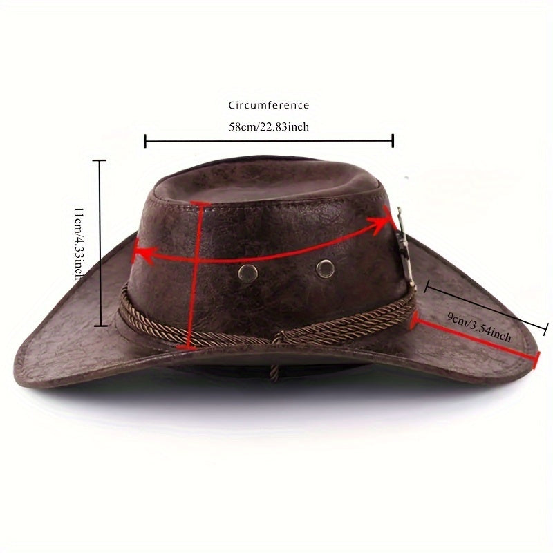 One Bullhide Rivet Cowboy Hat Outdoor Sunshade Western Cowboy Hat