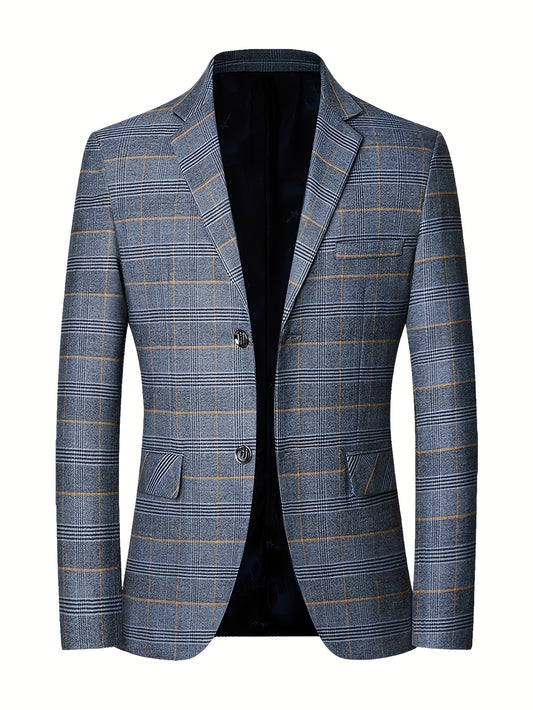Navy Blue & Black 2025 Men's Floral Print Suit - Elegant Long Sleeve with Lapel Collar, Button-Up Blazer & Trousers for Weddings, Parties, Dates - Premium Fabric, Formal Attire, Date Night Outfit, Classic Fashion, Sophisticat