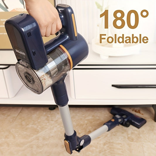 INSE N7 Cordless Vacuum Cleaner for Home, 180° Foldable Tube, First Choice for Pregnant Women And The Elderly, LED Brush, Running Time 40 Minutes, 38.58oz Dust Cup, 6in 1 Handheld Vacuum for Home, Hardwood Floor, Carpet And