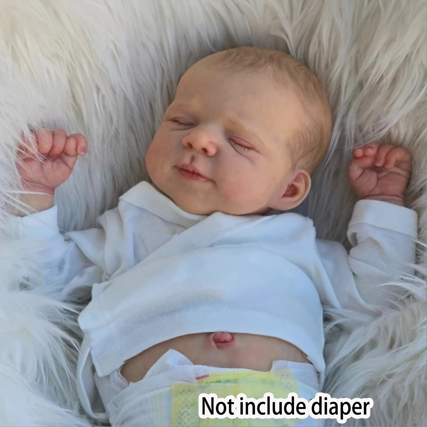 19" Realistic Reborn Youngsters Girl Doll - Soft Vinyl Full Body with 3D-Painted Light Beige & Visible Veins, Sleeping Princess Collectible Toy for Youngsters Ages 3+ (Includes Clothes, Soothing Item, Bottle & Birth Certifica