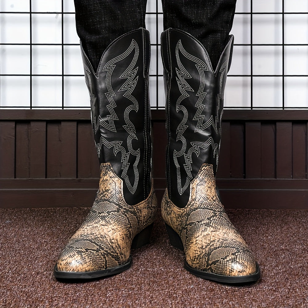 [New Style Cowboy Boots] 2025 New Style Lightweight Men's Western Cowboy Boots | High Top Knight Boots Size 39-48 Couple Boots