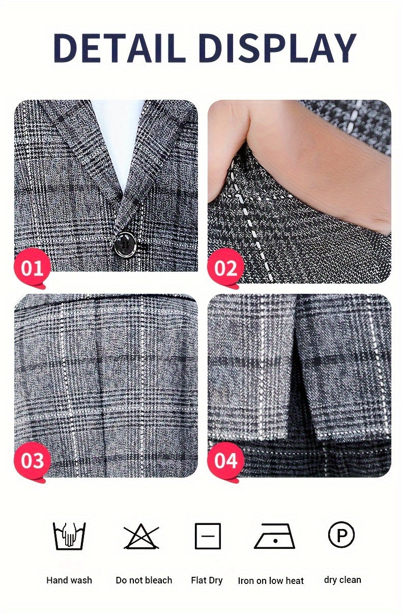 [Cool Boy Two-Piece Suit] New Style Cool Boy Two-Piece Suit Set | Children's Wedding Performance Outfit for Spring and Autumn Season