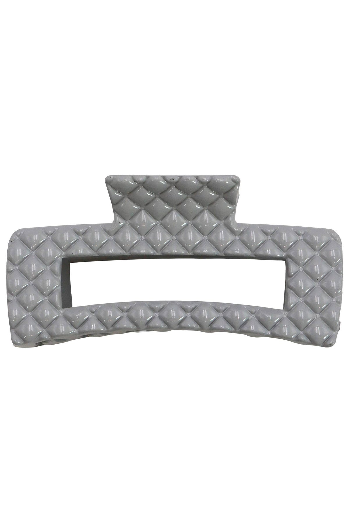 Berry Neutrals Glossy Diamond Emboss Hair Claw