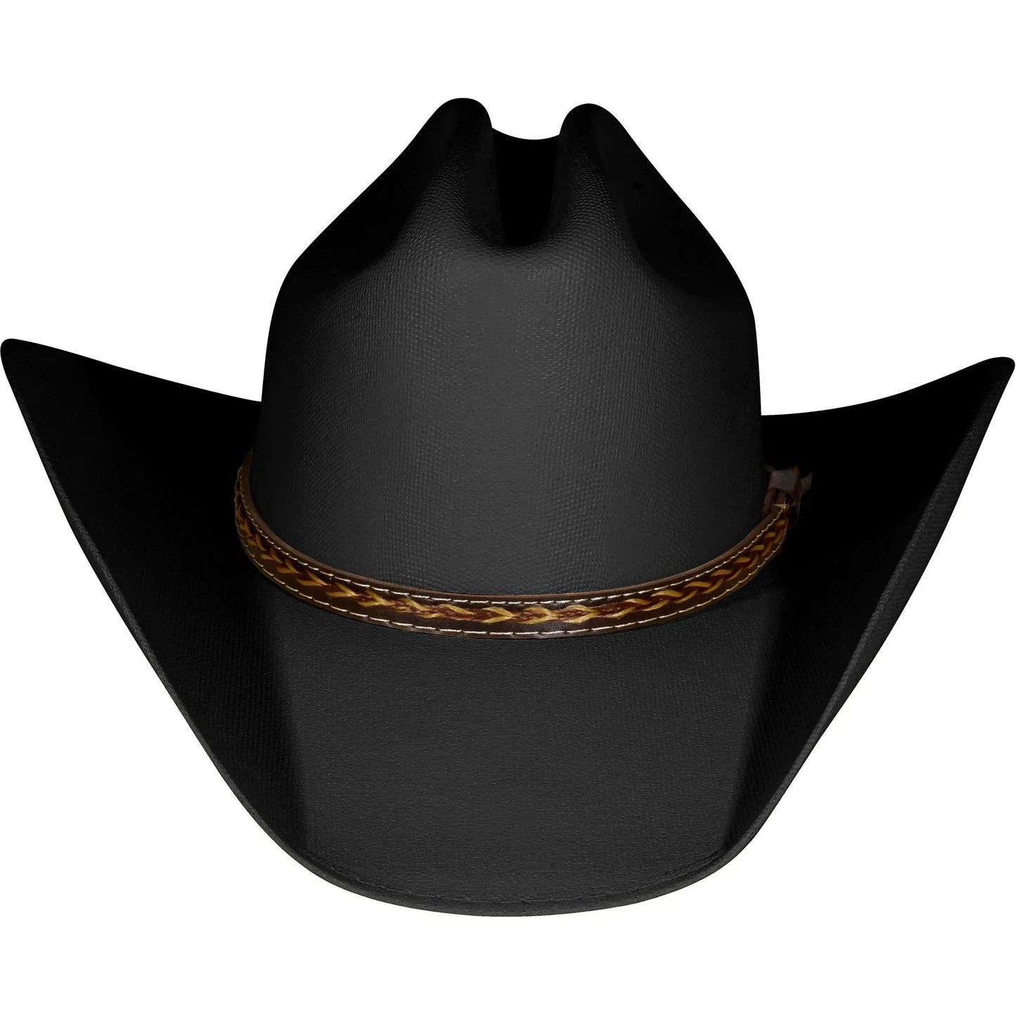 Western Cowboy & Cowgirl Hat Wide Brim Front Pinch Style White