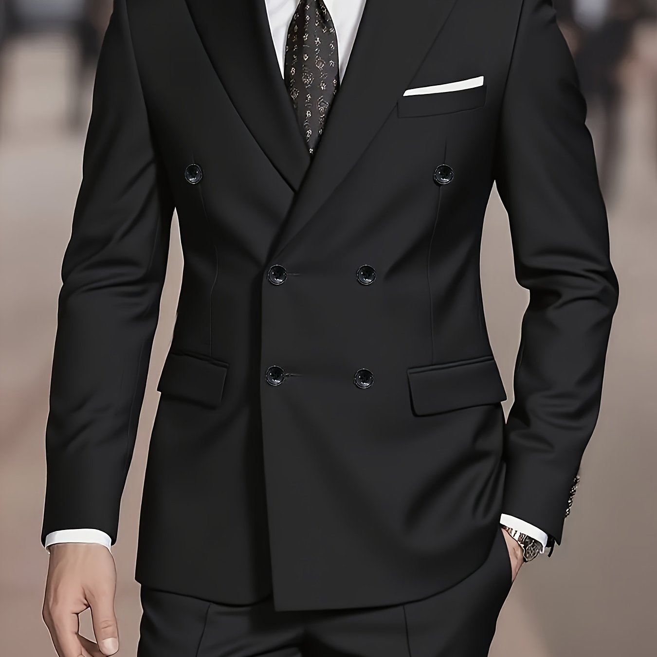 Men's Double-Breasted Suit