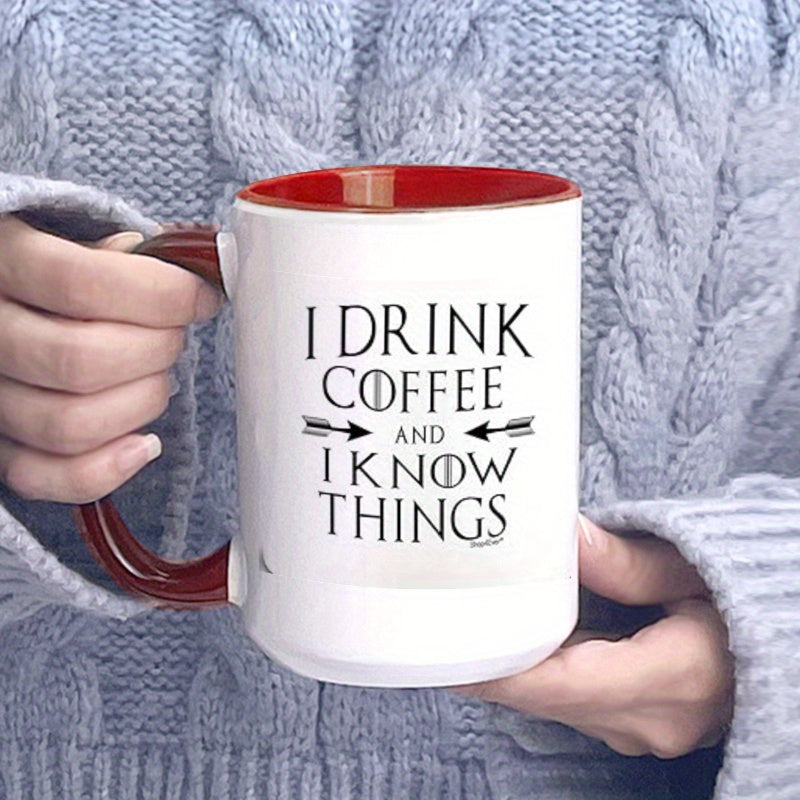 15OZ Ceramic Mug Coffee Cup Green, Red, Blue with Picture Cup Father'S Gift Mother Brother Sister Gift Festival Gift