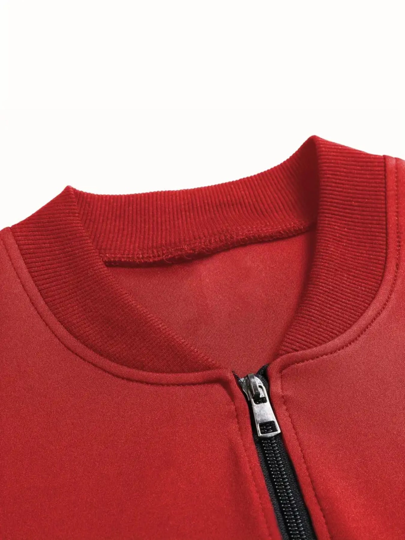 Men's Customizable Zip-Up Pilot Jacket - Personalized Logo/Text, Black with White Print, Knit Polyester Coat, Baseball Collar & Side Pockets - Winter Streetwear for Formal/Casual Events - Branding Jacket, Casual Outerwear, St