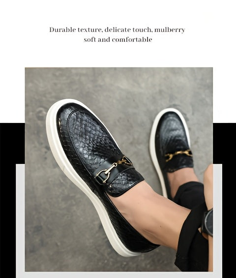 26053 Men's Business Casual Slip-On Shoes with Smooth Finish, Soft Insole, Perfect as a Gift