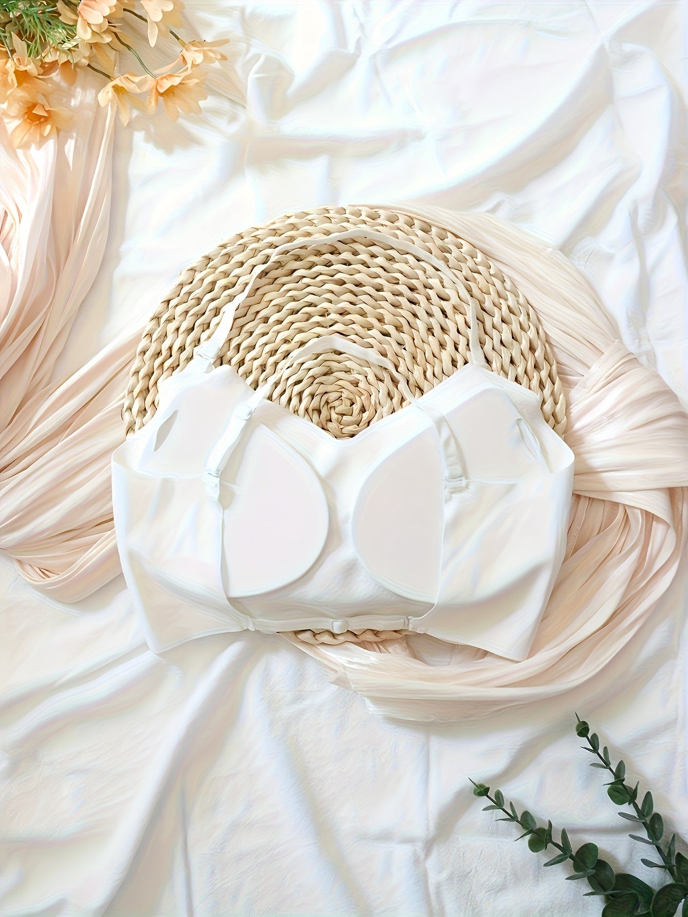 3pcs Ladies' Sexy Backless Gathering Bra