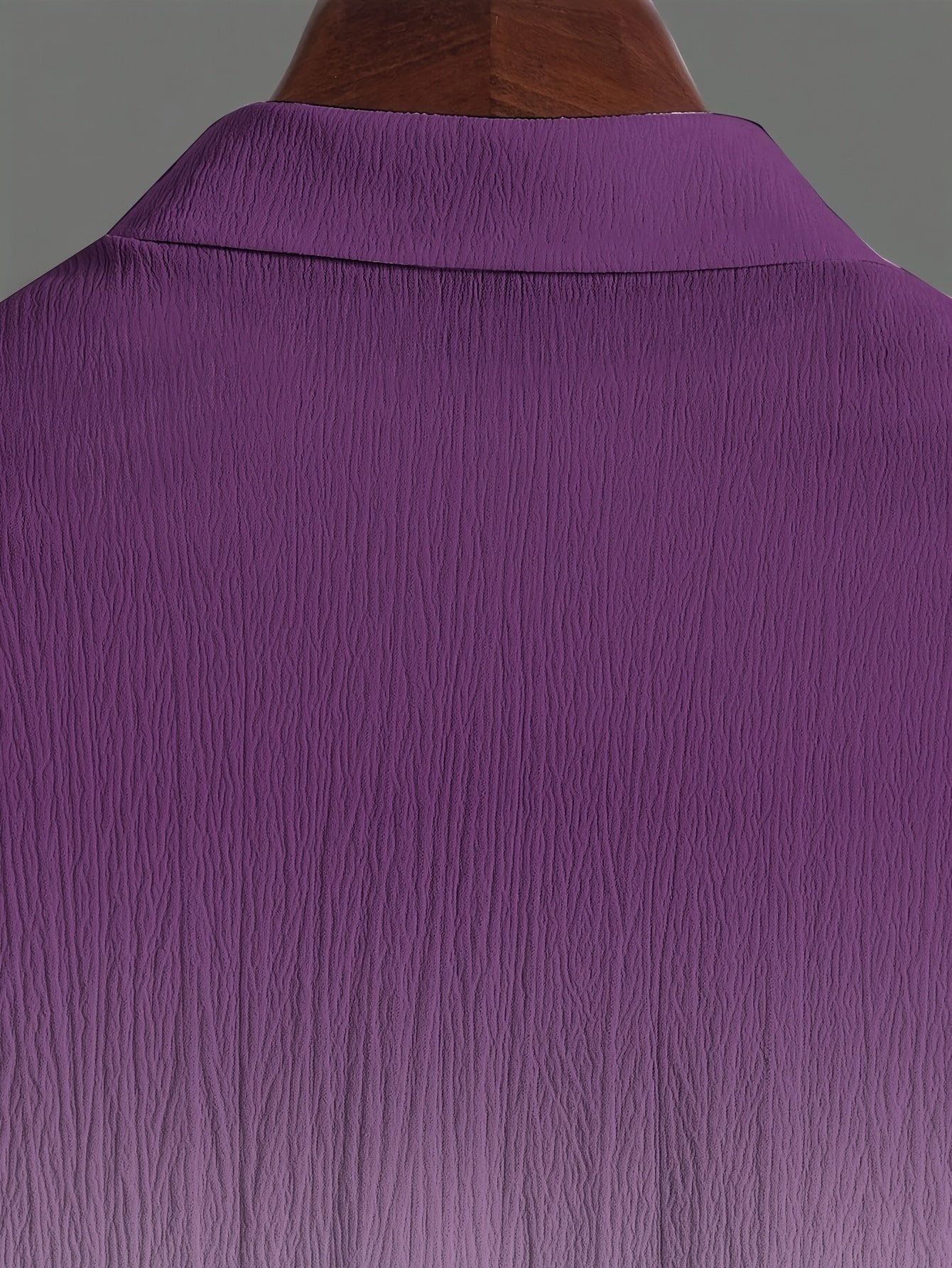 [Plus Size Suit Set] Men's Plus Size Suit - Stretch Long Sleeve Button-Up Shirt & Pants Set | Retro Geometric Check Pattern, V-Neck Lapel Design, Loose Fit for Casual & Formal Wear, Plus Size Blazers