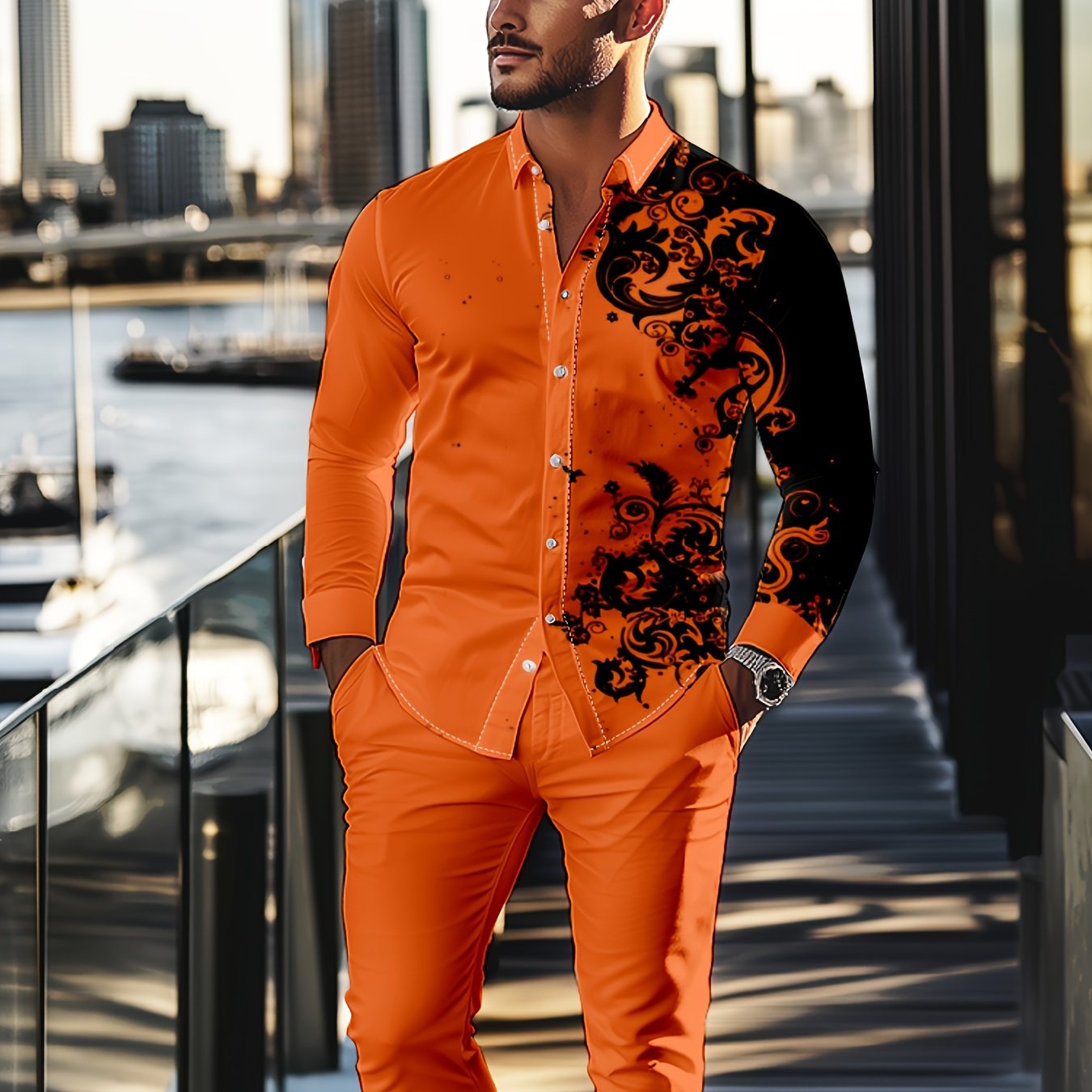 Men's 2 pc pants set