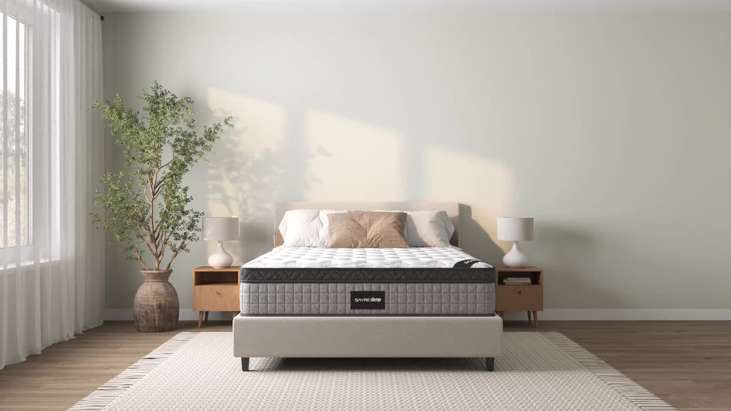 Assembled in USA - Premium High Quality Diamond Innerspring Hybrid and Cooling Gel Memory Foam Mattress and Motion Isolation