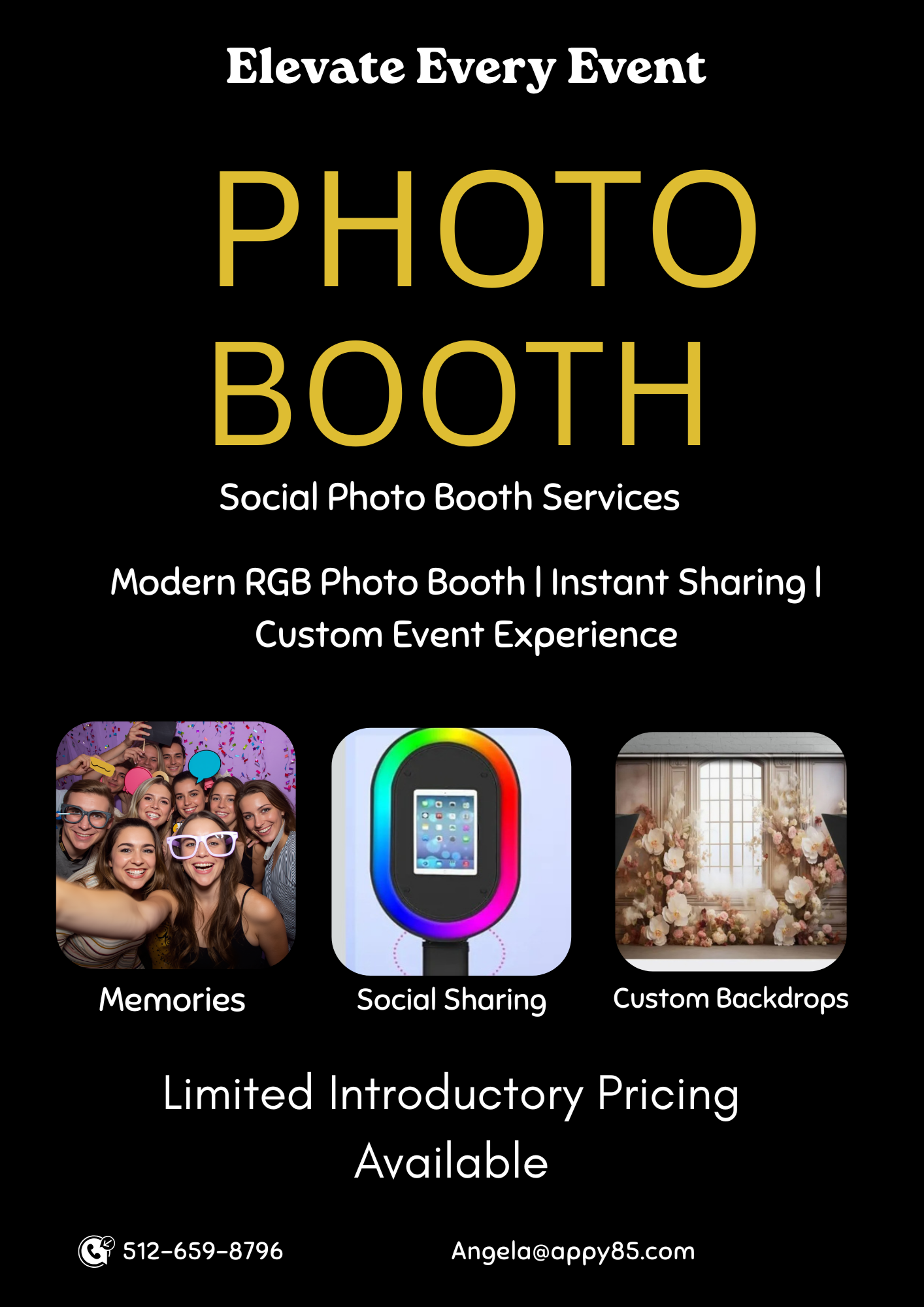 Interactive Photo Booth Rental for Your Event