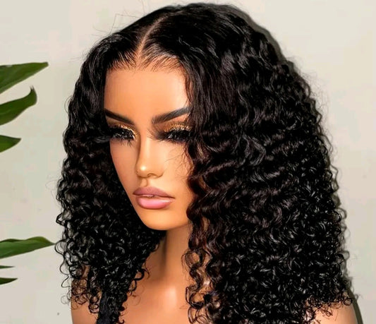 Short Bob Glueless Wigs Ready To Wear Deep Wave Curly Wigs Human Hair Wet and Wave 6x4 HD Lace Closure Wig For Women Pre Plucked 180%