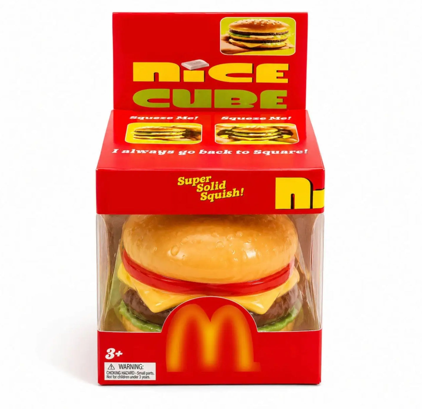 Cheeseburger Squishy Toy, Palm sized Sensory Fidget Toy