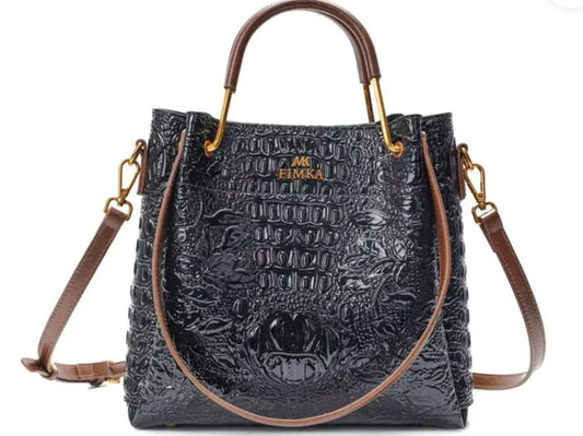 Elzena Textured Satchel – Structured Elegance with Everyday Function