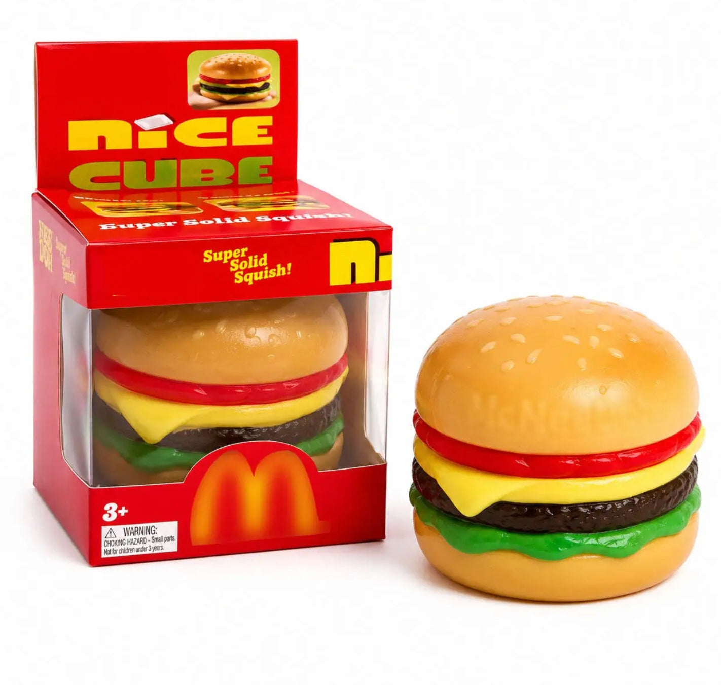 Cheeseburger Squishy Toy, Palm sized Sensory Fidget Toy